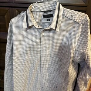 Guess Gray Casual Button Down Shirt